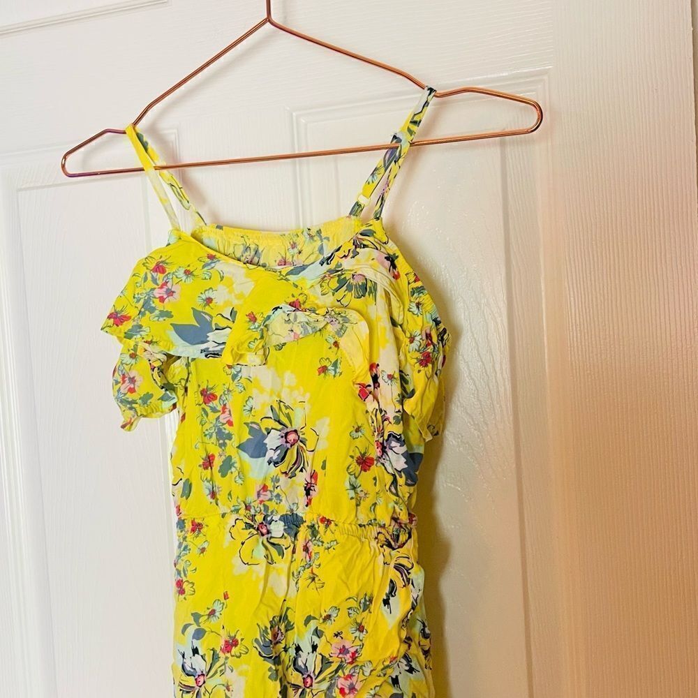 EUC Epic Threads Yellow Floral Maxi Dress Medium - Picture 2 of 4
